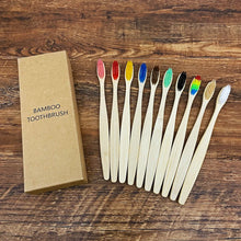 Load image into Gallery viewer, Biodegradable Bamboo Toothbrush (10 Pack)
